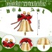 Christmas Gold Bells, 12pcs 2.4inch Metal Gold Jingle Bells with Red Bow and Berry Tree Hanging Ornament, Xmas Ornament Ringbell for Christmas Tree Pendant Holiday Decoration Christmas Gold Bells, 12pcs 2.4inch Metal Gold Jingle Bells with Red Bow and Berry Tree Hanging Ornament, Xmas Ornament Ringbell for Christmas Tree Pendant Holiday Decoration