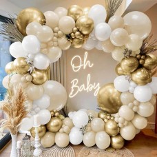 Sand White Gold Balloon Arch Kit, White Beige Chrome Gold Balloons Cream Balloons Metallic Gold Balloon for Boho Neutral Wedding Bridal Shower Birthday Decorations. Sand White Gold Balloon Arch Kit, White Beige Chrome Gold Balloons Cream Balloons Metallic Gold Balloon for Boho Neutral Wedding Bridal Shower Birthday Decorations.