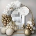 Sand White Gold Balloon Arch Kit, White Beige Chrome Gold Balloons Cream Balloons Metallic Gold Balloon for Boho Neutral Wedding Bridal Shower Birthday Decorations. Sand White Gold Balloon Arch Kit, White Beige Chrome Gold Balloons Cream Balloons Metallic Gold Balloon for Boho Neutral Wedding Bridal Shower Birthday Decorations.