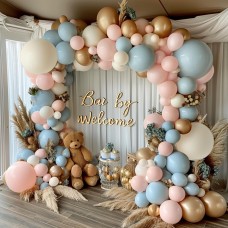 Gender Reveal Balloon Arch Kit, 144PCS Dusty Pink and Blue Balloons Chrome Gold Sand White Balloons for Gender Reveal Boho Bachelorette Birthday Wedding Bridal Bear Theme Decorations Gender Reveal Balloon Arch Kit, 144PCS Dusty Pink and Blue Balloons Chrome Gold Sand White Balloons for Gender Reveal Boho Bachelorette Birthday Wedding Bridal Bear Theme Decorations