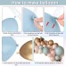 Gender Reveal Balloon Arch Kit, 144PCS Dusty Pink and Blue Balloons Chrome Gold Sand White Balloons for Gender Reveal Boho Bachelorette Birthday Wedding Bridal Bear Theme Decorations