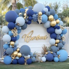 Dusty Blue Gold Balloons Arch Kit, Double Stuffed Pastel Balloon Arch Pastel Light Dark Denim Pale Blue Balloons With Blue Gold Balloons for Birthday Wedding Graduation Party Decorations Dusty Blue Gold Balloons Arch Kit, Double Stuffed Pastel Balloon Arch Pastel Light Dark Denim Pale Blue Balloons With Blue Gold Balloons for Birthday Wedding Graduation Party Decorations