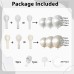 Pearl White Balloons Arch Kit, Double Stuffed White Sand Beige Ivory Balloons Pastel White Bobo Balloons Arch Kit for Wedding Birthday Party Engagement Decorations