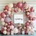Dusty Rose Pink Balloon Arch Kit, Double Stuffed Pastel Light Pink Balloons With Peach Blush Beige Light Muave Balloon for Birthday Wedding Graduation Party Decorations Dusty Rose Pink Balloon Arch Kit, Double Stuffed Pastel Light Pink Balloons With Peach Blush Beige Light Muave Balloon for Birthday Wedding Graduation Party Decorations