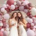 Dusty Rose Pink Balloon Arch Kit, Double Stuffed Pastel Light Pink Balloons With Peach Blush Beige Light Muave Balloon for Birthday Wedding Graduation Party Decorations Dusty Rose Pink Balloon Arch Kit, Double Stuffed Pastel Light Pink Balloons With Peach Blush Beige Light Muave Balloon for Birthday Wedding Graduation Party Decorations