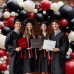 Red Black And White Balloons Garland Arch Kit, Double Stuffed Ruby Ivory Red White And Black Balloons Arch Kit for Birthday Anniversary Graduation Wedding Party Decoration Red Black And White Balloons Garland Arch Kit, Double Stuffed Ruby Ivory Red White And Black Balloons Arch Kit for Birthday Anniversary Graduation Wedding Party Decoration