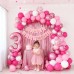 Hot Pink White Balloons Set, Include 50pcs 12inch Pastel Light Pink Confetti White Latex Balloons and Metallic Pink Balloon with Ribbons for Birthday Wedding Princess Party Decorations Hot Pink White Balloons Set, Include 50pcs 12inch Pastel Light Pink Confetti White Latex Balloons and Metallic Pink Balloon with Ribbons for Birthday Wedding Princess Party Decorations