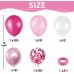 Hot Pink White Balloons Set, Include 50pcs 12inch Pastel Light Pink Confetti White Latex Balloons and Metallic Pink Balloon with Ribbons for Birthday Wedding Princess Party Decorations Hot Pink White Balloons Set, Include 50pcs 12inch Pastel Light Pink Confetti White Latex Balloons and Metallic Pink Balloon with Ribbons for Birthday Wedding Princess Party Decorations