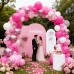 Hot Pink White Balloons Set, Include 50pcs 12inch Pastel Light Pink Confetti White Latex Balloons and Metallic Pink Balloon with Ribbons for Birthday Wedding Princess Party Decorations Hot Pink White Balloons Set, Include 50pcs 12inch Pastel Light Pink Confetti White Latex Balloons and Metallic Pink Balloon with Ribbons for Birthday Wedding Princess Party Decorations