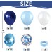 Navy Blue White Balloons Set, Include 50pcs 12inch Metallic Blue Balloons and Pastel Dark Light Blue White Latex Balloons with Blue Confetti Balloon for Birthday Party Wedding Decorations. Navy Blue White Balloons Set, Include 50pcs 12inch Metallic Blue Balloons and Pastel Dark Light Blue White Latex Balloons with Blue Confetti Balloon for Birthday Party Wedding Decorations.