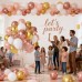 Rose Gold Confetti White Balloons Set, Include 50pcs Rose Metallic Balloons and White Rose Gold Confetti Latex Balloon with Rose Gold Ribbons for Birthday Party Wedding Bridal Shower Decorations Rose Gold Confetti White Balloons Set, Include 50pcs Rose Metallic Balloons and White Rose Gold Confetti Latex Balloon with Rose Gold Ribbons for Birthday Party Wedding Bridal Shower Decorations
