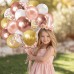 Rose Gold Confetti White Balloons Set, Include 50pcs Rose Metallic Balloons and White Rose Gold Confetti Latex Balloon with Rose Gold Ribbons for Birthday Party Wedding Bridal Shower Decorations Rose Gold Confetti White Balloons Set, Include 50pcs Rose Metallic Balloons and White Rose Gold Confetti Latex Balloon with Rose Gold Ribbons for Birthday Party Wedding Bridal Shower Decorations