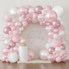 Pink and White Balloons Arch Kit, Double Stuffed Pastel Pink Balloon Garland Include Light Pearl Pink White and Metallic Pink Balloons for Wedding Birthday Party Bridal Shower Decorations Pink and White Balloons Arch Kit, Double Stuffed Pastel Pink Balloon Garland Include Light Pearl Pink White and Metallic Pink Balloons for Wedding Birthday Party Bridal Shower Decorations