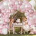 Pink and White Balloons Arch Kit, Double Stuffed Pastel Pink Balloon Garland Include Light Pearl Pink White and Metallic Pink Balloons for Wedding Birthday Party Bridal Shower Decorations Pink and White Balloons Arch Kit, Double Stuffed Pastel Pink Balloon Garland Include Light Pearl Pink White and Metallic Pink Balloons for Wedding Birthday Party Bridal Shower Decorations