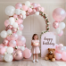 Pink and White Balloons Arch Kit, Double Stuffed Pastel Pink Balloon Garland Include Light Pearl Pink White and Metallic Pink Balloons for Wedding Birthday Party Bridal Shower Decorations Pink and White Balloons Arch Kit, Double Stuffed Pastel Pink Balloon Garland Include Light Pearl Pink White and Metallic Pink Balloons for Wedding Birthday Party Bridal Shower Decorations