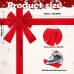 1 Pieces Red Christmas Cabinet Door Bows Ribbon, Large Velvety Christma Bows Red Ribbon Easy to Install on Door Kitchen and Room for Christma Decoration Holiday Cabinet Bows Christmas Party Supplies