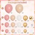 Dusty Pink Blush Balloon Arch Kit, Retro Pink Nude Matte White Metallic Gold Balloons and Gold Confetti Balloons for Boho Engagement Wedding Bridal Shower Birthday Decorations Dusty Pink Blush Balloon Arch Kit, Retro Pink Nude Matte White Metallic Gold Balloons and Gold Confetti Balloons for Boho Engagement Wedding Bridal Shower Birthday Decorations