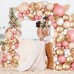Dusty Pink Blush Balloon Arch Kit, Retro Pink Nude Matte White Metallic Gold Balloons and Gold Confetti Balloons for Boho Engagement Wedding Bridal Shower Birthday Decorations Dusty Pink Blush Balloon Arch Kit, Retro Pink Nude Matte White Metallic Gold Balloons and Gold Confetti Balloons for Boho Engagement Wedding Bridal Shower Birthday Decorations