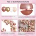 Rose Gold Balloon Garland Kit, Nude Pastel Pink Metallic Gold Matte White Balloons Gold and Rose Gold Confetti Balloons for Wedding Bridal Shower Princess Party Girl Birthday Decorations Rose Gold Balloon Garland Kit, Nude Pastel Pink Metallic Gold Matte White Balloons Gold and Rose Gold Confetti Balloons for Wedding Bridal Shower Princess Party Girl Birthday Decorations