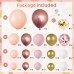 Rose Gold Balloon Garland Kit, Nude Pastel Pink Metallic Gold Matte White Balloons Gold and Rose Gold Confetti Balloons for Wedding Bridal Shower Princess Party Girl Birthday Decorations Rose Gold Balloon Garland Kit, Nude Pastel Pink Metallic Gold Matte White Balloons Gold and Rose Gold Confetti Balloons for Wedding Bridal Shower Princess Party Girl Birthday Decorations