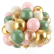 Sage Green Pink Balloons, 50pcs Olive Green Pastel Pink Sand White Metallic Gold Balloons Gold Confetti Balloons with White Ribbon for Wedding Bridal Shower Birthday Party Safari Decorations. Sage Green Pink Balloons, 50pcs Olive Green Pastel Pink Sand White Metallic Gold Balloons Gold Confetti Balloons with White Ribbon for Wedding Bridal Shower Birthday Party Safari Decorations.