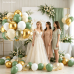 Sage Green White Gold Balloons, 50pcs Olive Green Gold Metallic Sand White Balloons with Gold Confetti Balloons for Wedding Bridal Shower Safari Birthday Party Decorations Sage Green White Gold Balloons, 50pcs Olive Green Gold Metallic Sand White Balloons with Gold Confetti Balloons for Wedding Bridal Shower Safari Birthday Party Decorations