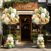 Sage Green White Gold Balloons, 50pcs Olive Green Gold Metallic Sand White Balloons with Gold Confetti Balloons for Wedding Bridal Shower Safari Birthday Party Decorations Sage Green White Gold Balloons, 50pcs Olive Green Gold Metallic Sand White Balloons with Gold Confetti Balloons for Wedding Bridal Shower Safari Birthday Party Decorations