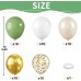 Sage Green White Gold Balloons, 50pcs Olive Green Gold Metallic Sand White Balloons with Gold Confetti Balloons for Wedding Bridal Shower Safari Birthday Party Decorations Sage Green White Gold Balloons, 50pcs Olive Green Gold Metallic Sand White Balloons with Gold Confetti Balloons for Wedding Bridal Shower Safari Birthday Party Decorations