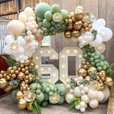 Sage Green Balloon Arch Kit,134 pcs Sage Green Sand White Metallic Gold Matte White Confetti Latex Balloons for Bridal Shower Bachelor Party Wedding Birthday Party Decorations. Sage Green Balloon Arch Kit,134 pcs Sage Green Sand White Metallic Gold Matte White Confetti Latex Balloons for Bridal Shower Bachelor Party Wedding Birthday Party Decorations.