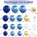 Navy Blue and Gold Balloons Arch Kit, Blue and White Balloon Arch Kit with Metallic Dark Light Blue Gold Conftti Balloons Garland for Graduation Birthday Party DIY Decoration Navy Blue and Gold Balloons Arch Kit, Blue and White Balloon Arch Kit with Metallic Dark Light Blue Gold Conftti Balloons Garland for Graduation Birthday Party DIY Decoration