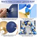 Navy Blue and Gold Balloons Arch Kit, Blue and White Balloon Arch Kit with Metallic Dark Light Blue Gold Conftti Balloons Garland for Graduation Birthday Party DIY Decoration Navy Blue and Gold Balloons Arch Kit, Blue and White Balloon Arch Kit with Metallic Dark Light Blue Gold Conftti Balloons Garland for Graduation Birthday Party DIY Decoration
