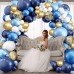 Navy Blue and Gold Balloons Arch Kit, Blue and White Balloon Arch Kit with Metallic Dark Light Blue Gold Conftti Balloons Garland for Graduation Birthday Party DIY Decoration Navy Blue and Gold Balloons Arch Kit, Blue and White Balloon Arch Kit with Metallic Dark Light Blue Gold Conftti Balloons Garland for Graduation Birthday Party DIY Decoration