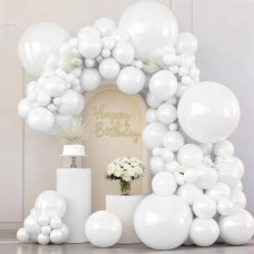 White Balloon Arch Kit, 133pcs Matte White Latex Balloons in 36in,18in,12in,10in,5in Different Sizes for Birthday Party Bridal Showers Wedding Decorations. White Balloon Arch Kit, 133pcs Matte White Latex Balloons in 36in,18in,12in,10in,5in Different Sizes for Birthday Party Bridal Showers Wedding Decorations.