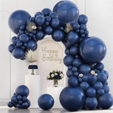 Navy Blue Balloon Arch Kit, 133pcs Dark Blue Balloons in 36in, 18in, 12in, 10in, 5in Different Sizes Blue Latex Balloons Garland for Birthday Party Halloween Graduation Wedding Decorations. Navy Blue Balloon Arch Kit, 133pcs Dark Blue Balloons in 36in, 18in, 12in, 10in, 5in Different Sizes Blue Latex Balloons Garland for Birthday Party Halloween Graduation Wedding Decorations.