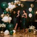 Emerald Green White Gold Balloon Arch Kit, Double Stuffed Dark Green Balloons Hunter Forest Green Chrome Gold Pearl White Sand Ivory Balloons for Wedding Birthday Party Christmas Decorations Emerald Green White Gold Balloon Arch Kit, Double Stuffed Dark Green Balloons Hunter Forest Green Chrome Gold Pearl White Sand Ivory Balloons for Wedding Birthday Party Christmas Decorations