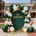 Emerald Green White Gold Balloon Arch Kit, Double Stuffed Dark Green Balloons Hunter Forest Green Chrome Gold Pearl White Sand Ivory Balloons for Wedding Birthday Party Christmas Decorations Emerald Green White Gold Balloon Arch Kit, Double Stuffed Dark Green Balloons Hunter Forest Green Chrome Gold Pearl White Sand Ivory Balloons for Wedding Birthday Party Christmas Decorations