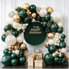 Emerald Green White Gold Balloon Arch Kit, Double Stuffed Dark Green Balloons Hunter Forest Green Chrome Gold Pearl White Sand Ivory Balloons for Wedding Birthday Party Christmas Decorations Emerald Green White Gold Balloon Arch Kit, Double Stuffed Dark Green Balloons Hunter Forest Green Chrome Gold Pearl White Sand Ivory Balloons for Wedding Birthday Party Christmas Decorations