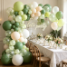 Blocesa Sage Green White Balloons Arch Kit Double Stuffed, Party Decor. | Olive/Sage Green Pearl Green White Beige Confetti Balloons. for Birthday Baby... Blocesa Sage Green White Balloons Arch Kit Double Stuffed, Party Decor. | Olive/Sage Green Pearl Green White Beige Confetti Balloons. for Birthday Baby...