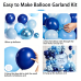 Blocesa Blue Balloons Arch Kit, Metallic Blue Latex for Party Decoration Blocesa Blue Balloons Arch Kit, Metallic Blue Latex for Party Decoration