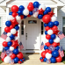 Red White and Blue Balloons Arch Kit Star/Confetti, Patriotic Decor Red White and Blue Balloons Arch Kit Star/Confetti, Patriotic Decor
