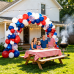 Red White and Blue Balloons Arch Kit Star/Confetti, Patriotic Decor Red White and Blue Balloons Arch Kit Star/Confetti, Patriotic Decor