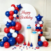 Red White and Blue Balloons Arch Kit Star/Confetti, Patriotic Decor Red White and Blue Balloons Arch Kit Star/Confetti, Patriotic Decor