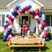 Red White and Blue Balloons Arch Kit Star/Confetti, Patriotic Decor Red White and Blue Balloons Arch Kit Star/Confetti, Patriotic Decor