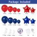 Red White and Blue Balloons Arch Kit Star/Confetti, Patriotic Decor Red White and Blue Balloons Arch Kit Star/Confetti, Patriotic Decor