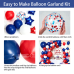Red White and Blue Balloons Arch Kit Star/Confetti, Patriotic Decor Red White and Blue Balloons Arch Kit Star/Confetti, Patriotic Decor