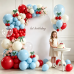 Blocesa Cherry Red White and Blue Balloons Arch Kit, Cherry Party Decor. Blocesa Cherry Red White and Blue Balloons Arch Kit, Cherry Party Decor.