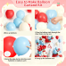 Blocesa Cherry Red White and Blue Balloons Arch Kit, Cherry Party Decor. Blocesa Cherry Red White and Blue Balloons Arch Kit, Cherry Party Decor.