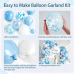 Blue and White Balloons Arch Kit Double Stuffed, Party Decoration. | Baby/Light Pearl Blue White Confetti Blue Balloons Latex for Boy Baby Showers Gender Reveals Weddings Birthdays Decoration. Blue and White Balloons Arch Kit Double Stuffed, Party Decoration. | Baby/Light Pearl Blue White Confetti Blue Balloons Latex for Boy Baby Showers Gender Reveals Weddings Birthdays Decoration.