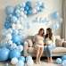 Blue and White Balloons Arch Kit Double Stuffed, Party Decoration. | Baby/Light Pearl Blue White Confetti Blue Balloons Latex for Boy Baby Showers Gender Reveals Weddings Birthdays Decoration. Blue and White Balloons Arch Kit Double Stuffed, Party Decoration. | Baby/Light Pearl Blue White Confetti Blue Balloons Latex for Boy Baby Showers Gender Reveals Weddings Birthdays Decoration.