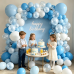 Blue and White Balloons Arch Kit Double Stuffed, Party Decoration. | Baby/Light Pearl Blue White Confetti Blue Balloons Latex for Boy Baby Showers Gender Reveals Weddings Birthdays Decoration. Blue and White Balloons Arch Kit Double Stuffed, Party Decoration. | Baby/Light Pearl Blue White Confetti Blue Balloons Latex for Boy Baby Showers Gender Reveals Weddings Birthdays Decoration.